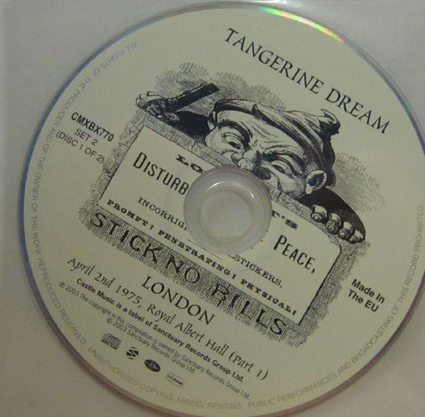 Tangerine Dream-Stick No Bills-Sanctuary-CD Single