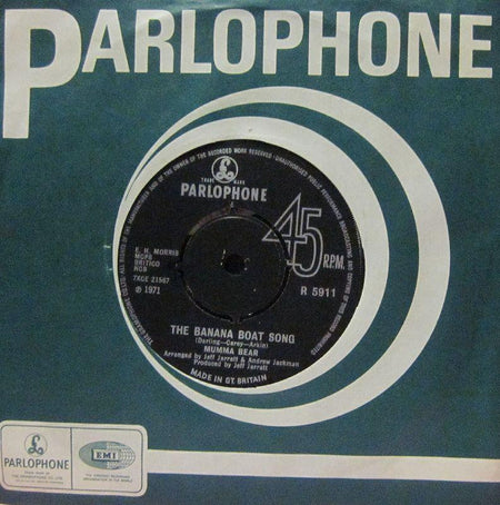 Mumma Bear-The Banana Boat Song-Parlophone-7" Vinyl