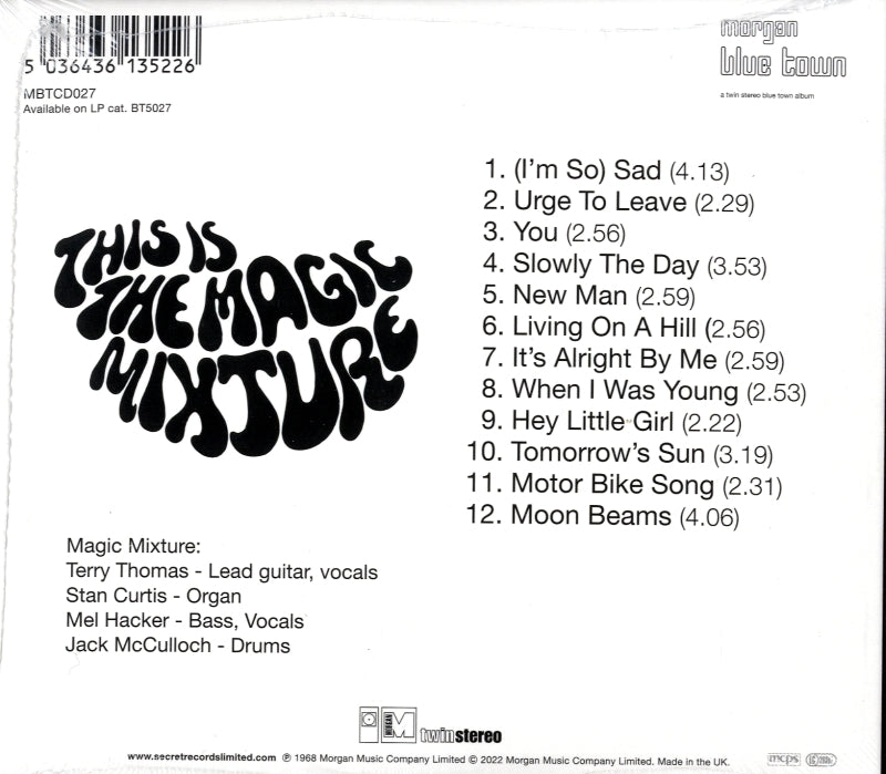 This Is The Magic Mixture-Morgan Blue Town-CD Album-New & Sealed