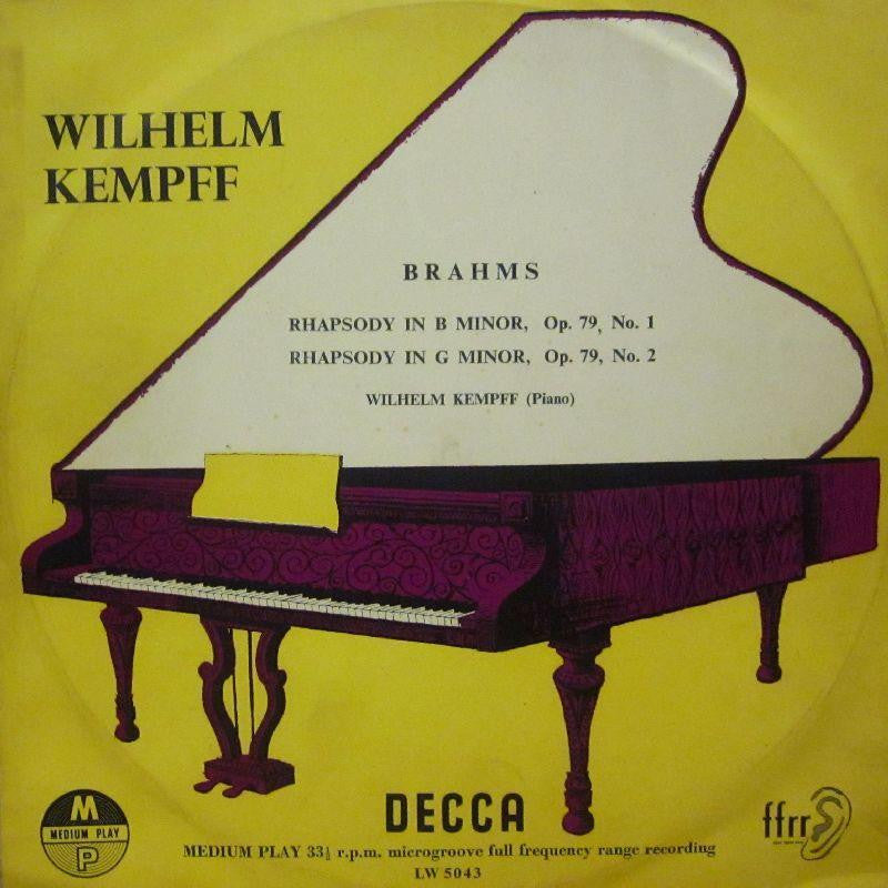 Brahms-Wilhelm Kempff-Decca-10" Vinyl
