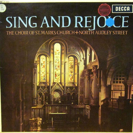 The Choir of St Marks Church-Sing And Rejoice-Decca-Vinyl LP