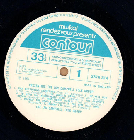 Presenting The-Contour-Vinyl LP-VG+/VG+