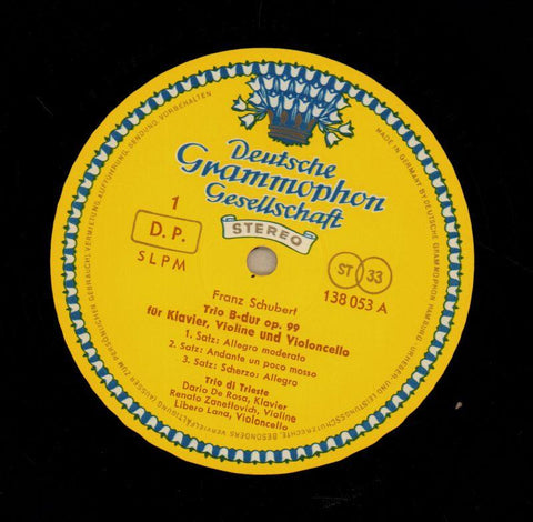 Klaviertrio-Deutsche Grammophon-Vinyl LP-VG/VG