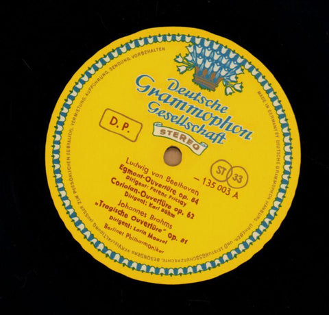 Beethoven-Overtures-Deutsche Grammophon-Vinyl LP-VG+/Ex