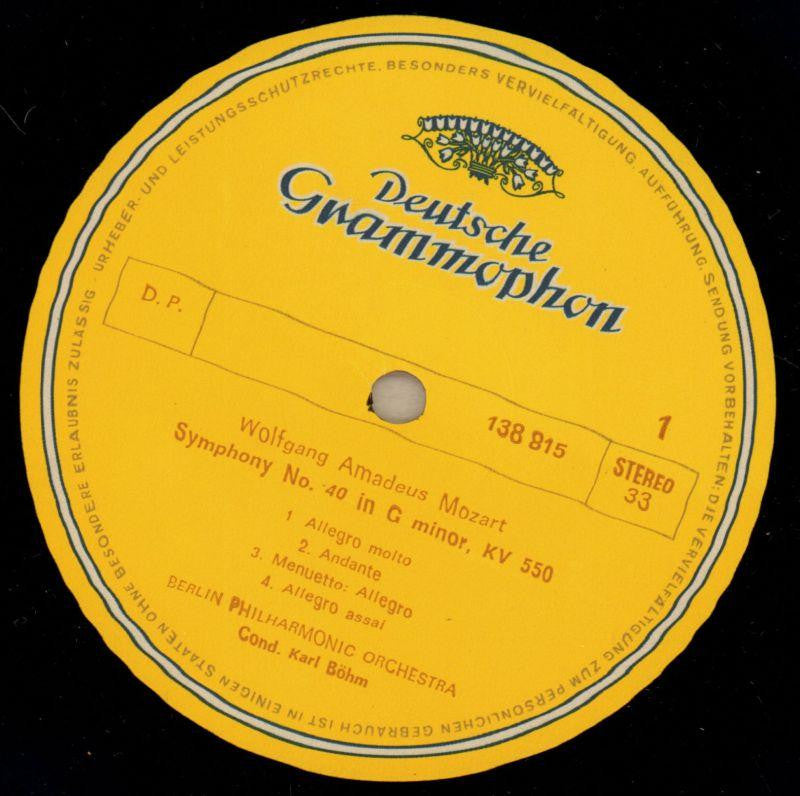 Symphony No.40-Deutsche Grammophon-Vinyl LP-VG/Ex