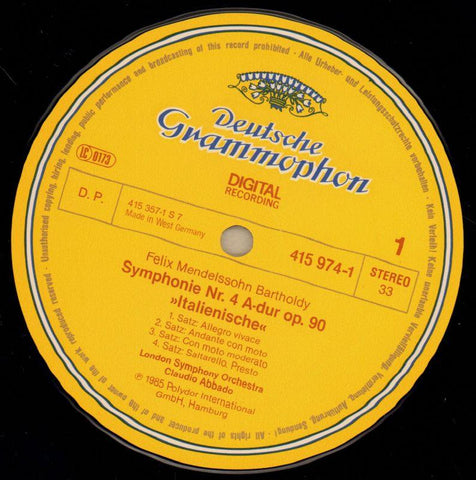 Symphonien 4 & 5-Deutsche Grammophon-Vinyl LP-VG/Ex