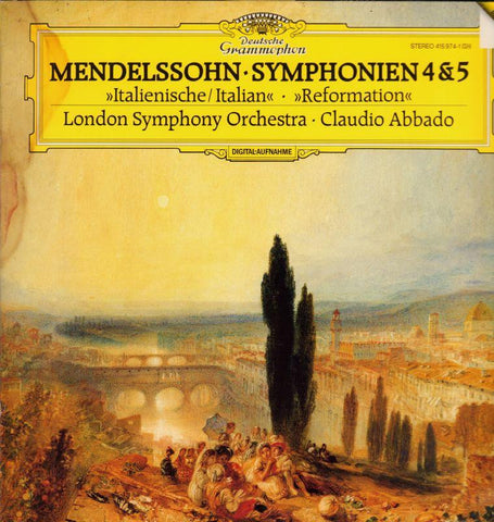 Mendelssohn-Symphonien 4 & 5-Deutsche Grammophon-Vinyl LP