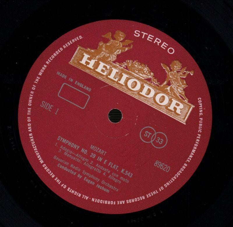 Symphony No.39-Helidor-Vinyl LP-VG+/Ex