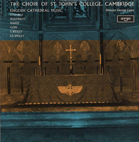 The Choir of St John's College, Cambridge-English Cathedral-Argo-Vinyl LP-VG/Ex-