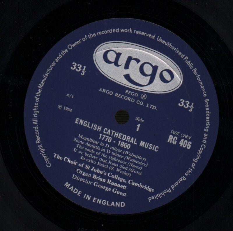 English Cathedral-Argo-Vinyl LP-VG/Ex-