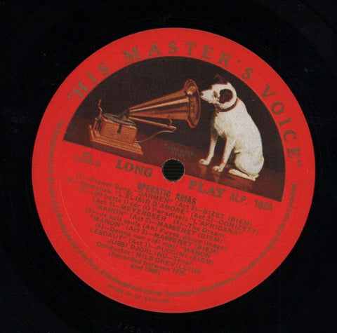 Operatic Arias-HMV-Vinyl LP-Ex/Ex-