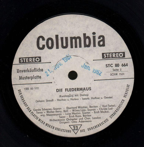Die Fledermaus-Columbia-Vinyl LP-Ex/Ex