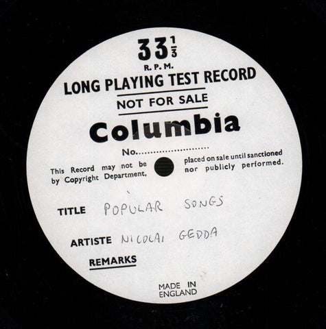 Gedda-Popular Songs-Columbia-2x12" Vinyl LP-VG/Ex