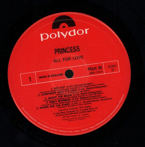 All For Love-Polydor-Vinyl LP-VG+/Ex-