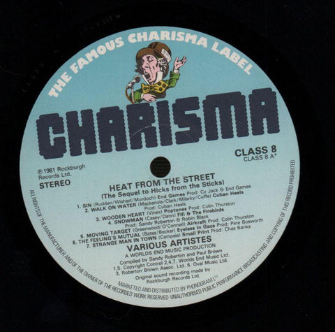 Heat From The Street-Charisma-Vinyl LP-VG/VG+