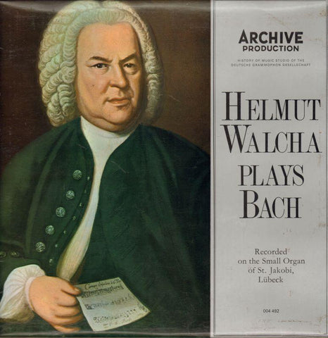 Helmut Walcha-Plays Bach-Archive-Vinyl LP-VG/NM