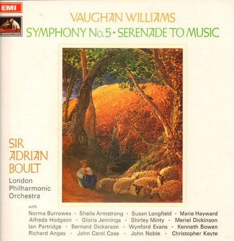 Vaughan Williams-Symphony No.5 Adrian Boult-HMV-Vinyl LP