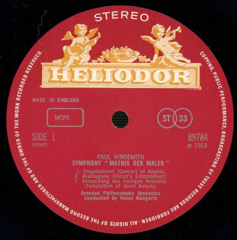 Symphony Mathis Der Maler Herbert Kegel-Heliodor-Vinyl LP-VG+/Ex+