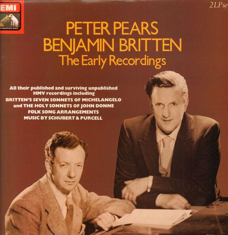 Britten-The Early Recordings Peter Pears-HMV-2x12" Vinyl LP Gatefold
