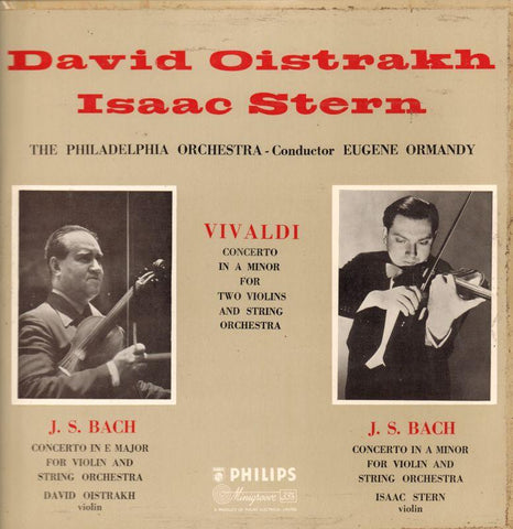 Bach/Vivaldi-Violin Concertos Oistrakh/Stern-Philips-Vinyl LP