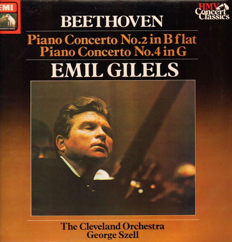 Beethoven-Piano Concerto No.2 George Szell-HMV-Vinyl LP