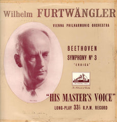 Beethoven-Symphony No.3 Furtwangler/Vienna Philharmonic-HMV-Vinyl LP