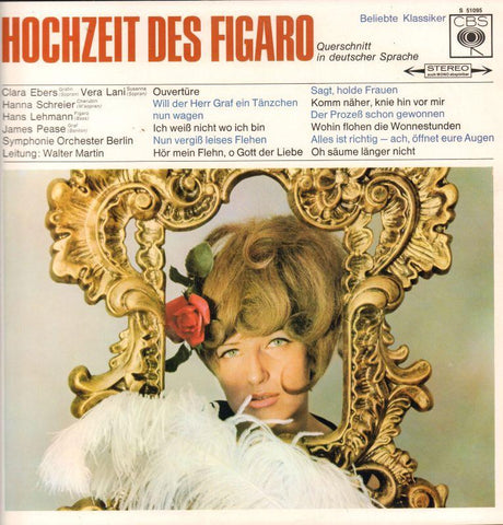 Beliebte Klassiker-Hochzeit Des Figaro-CBS-Vinyl LP