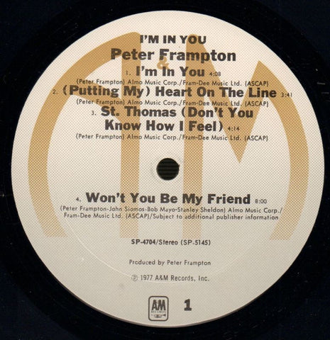 I'm In You-A&M-Vinyl LP-VG/VG