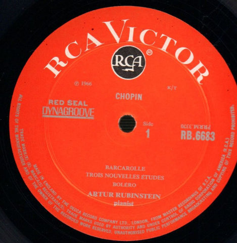 Fantaisie in F Minor/Artur Rubinstein-RCA-Vinyl LP-Ex/Ex