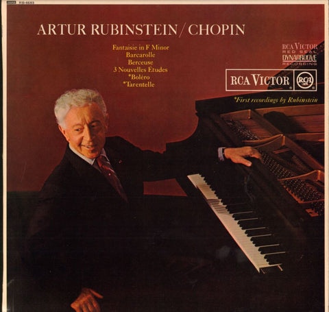 Chopin-Fantaisie in F Minor/Artur Rubinstein-RCA-Vinyl LP