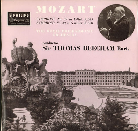 Mozart-Symphony No. 39, No. 40/ Beecham-Philips-Vinyl LP