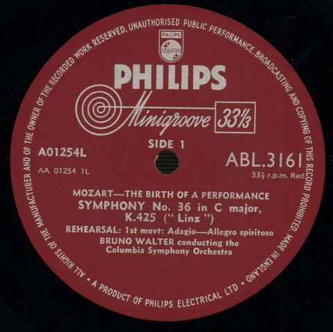 Symphony No.36-Philips-Vinyl LP-VG+/Ex
