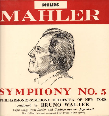 Mozart-Symphony No.5/ Bruno Walter-Philips-Vinyl LP