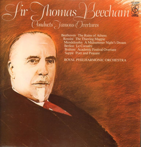 Beethoven-Conducts Famous Overtures/ Beecham-EMI-Vinyl LP