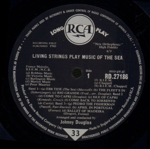 Living Strings Play Music Of The Sea-RCA-Vinyl LP-VG/Ex