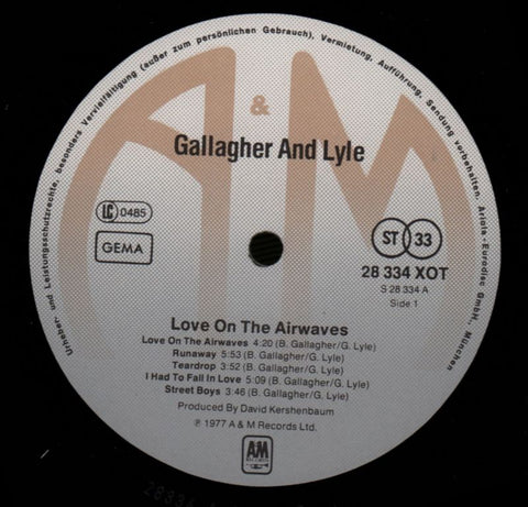 Love On The Airwaves-A&M-Vinyl LP-VG+/VG