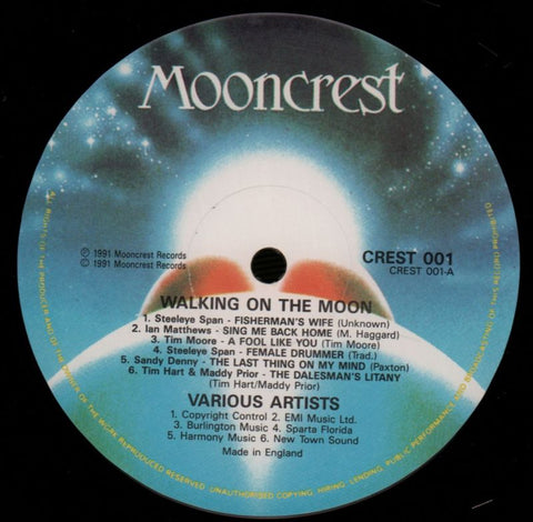 Walking On The Moon-Mooncrest-Vinyl LP-Ex/NM