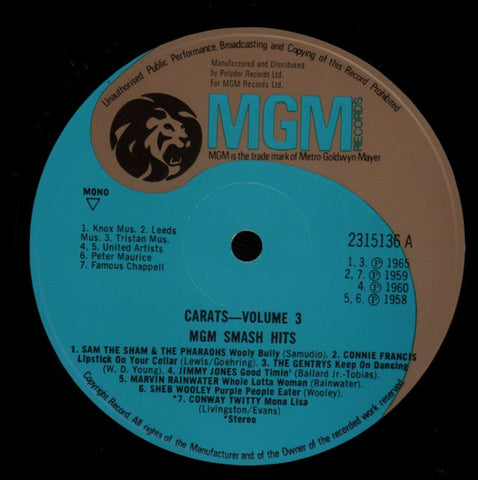 14 Carats Volume 3-MGM-Vinyl LP-Ex/Ex+