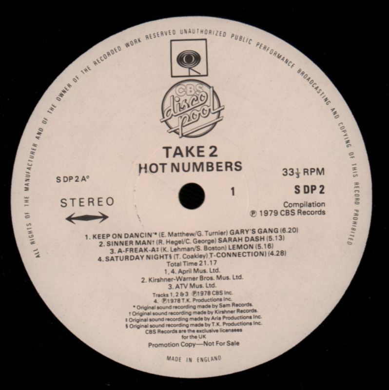 CBS Disco Pool Take 2-CBS-Vinyl LP-VG+/Ex