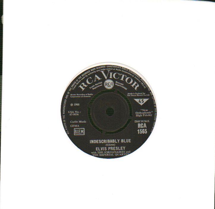 Indescribably Blue / Fools Fall In Love-RCA-7" Vinyl