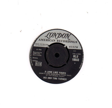 A Love Like Yours / Hold On Baby-London-7" Vinyl