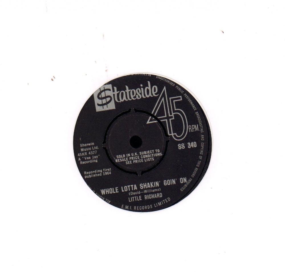 Whole Lotta Shakin' Goin' On / Goodnight Irene-Stateside-7" Vinyl