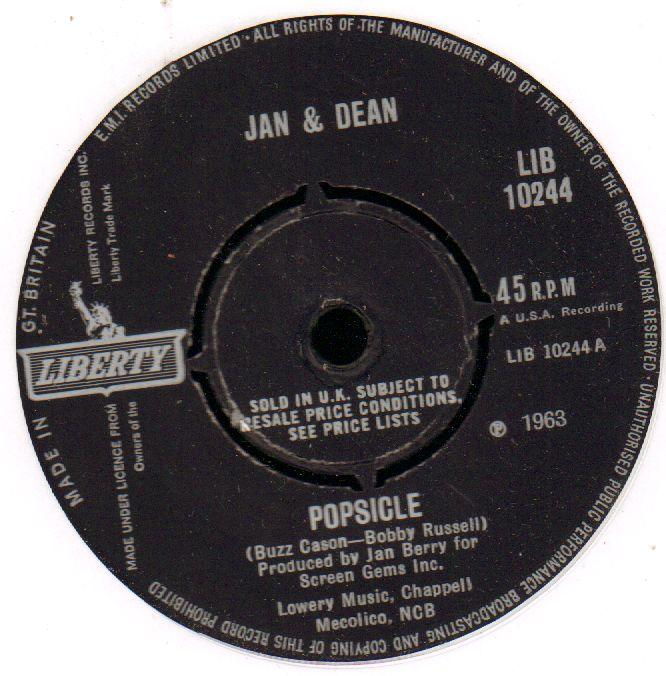 Popsicle / Joker Is Wild-Liberty-7" Vinyl