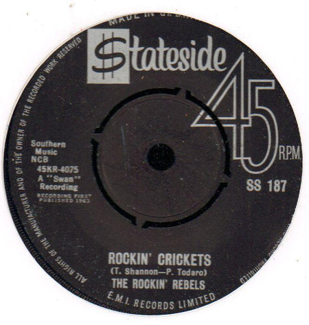 Rockin' Crickets / Hully Gully Rock-Stateside-7" Vinyl