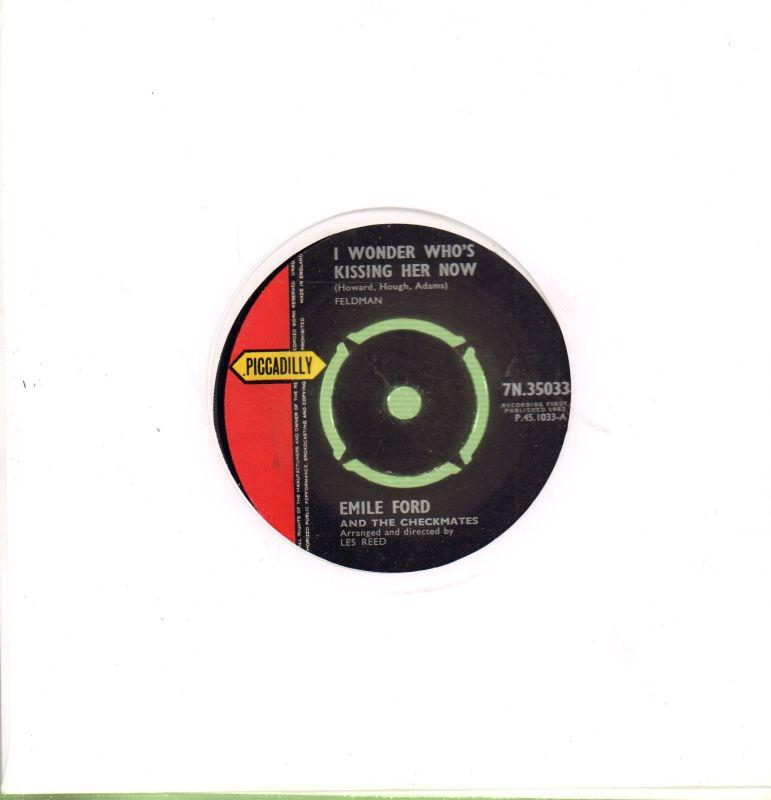 I Wonder Who's Kissing Her Now-Piccadilly-7" Vinyl