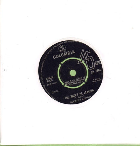 You Won't Be Leaving-Columbia-7" Vinyl