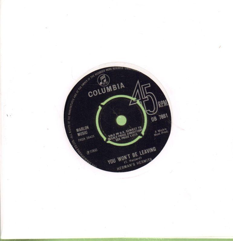 You Won't Be Leaving-Columbia-7" Vinyl