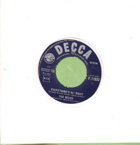 Everything's Al'Right-Decca-7" Vinyl