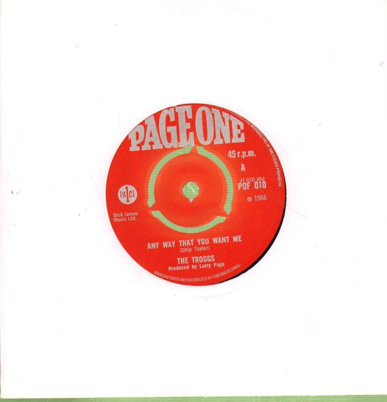 Any Way That You Want Me-Page One-7" Vinyl