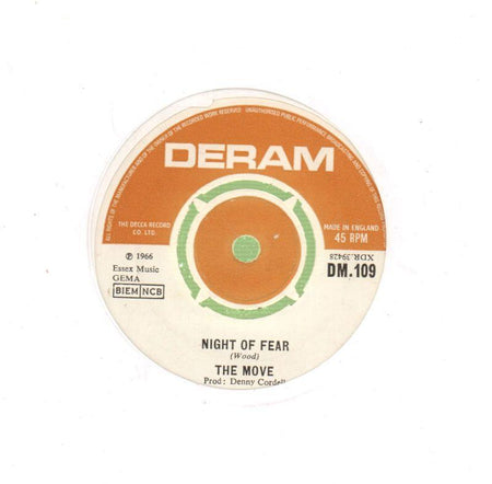 Night Of Fear-Deram-7" Vinyl
